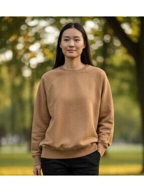 Ladies American Eagle Jegging Fit Sweatshirt Sz Sm. Caramel Autumn Winter Colour